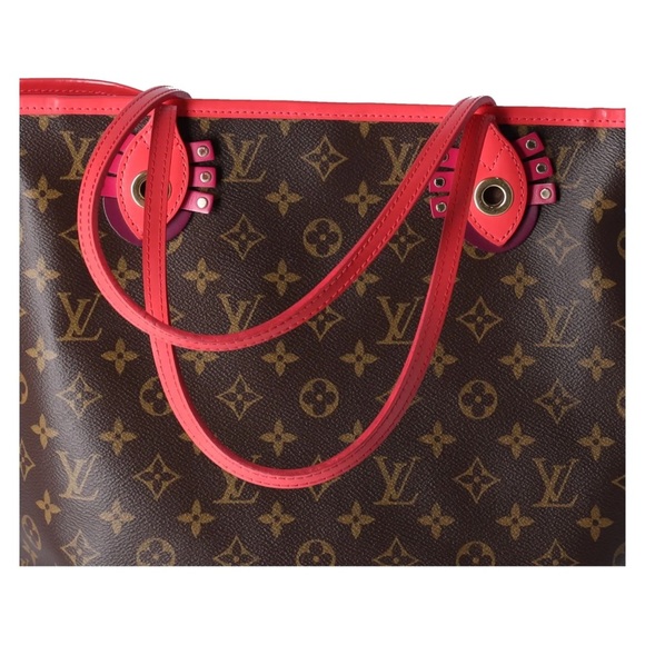 Louis Vuitton Tote Bag Neverfull MM Tote Flamingo M41663 Monogram Canvas + Pouch - Picture 7 of 15
